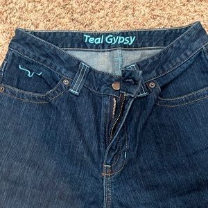 Kimes Ranch limited edition Teal Gypsy jeans